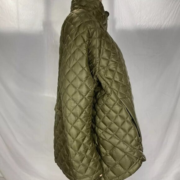 NEW ATHLETA Women's Whisper Quilted Nylon Jacket Size 2X Olive Green - Picture 4 of 10